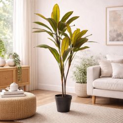 Élethű cserepes cordyline műnövény 3 ágas 105 cm