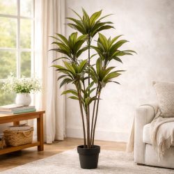Élethű cserepes cordyline dekorfa 7 száras 160 cm