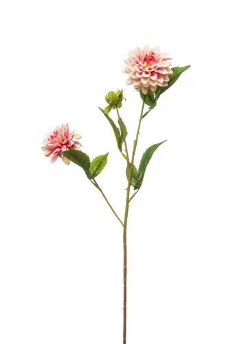 Élethű szálas mini dália  3 ágú rózsaszín 68cm
