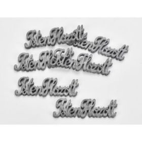  Isten hozott felirat szürke  10cm 6db/cs