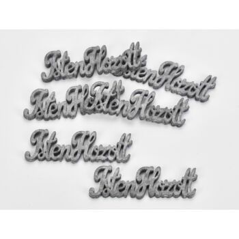  Isten hozott felirat szürke  10cm 6db/cs