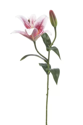 Élethű szálas liliom 56cm - halvány rózsaszín