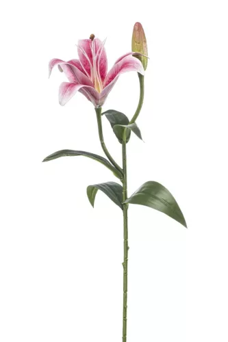 Élethű szálas liliom 56cm -pink