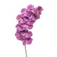 Élethű szálas phalaenopsis(orchidea) 100cm 11 virággal - narancsos cirkás