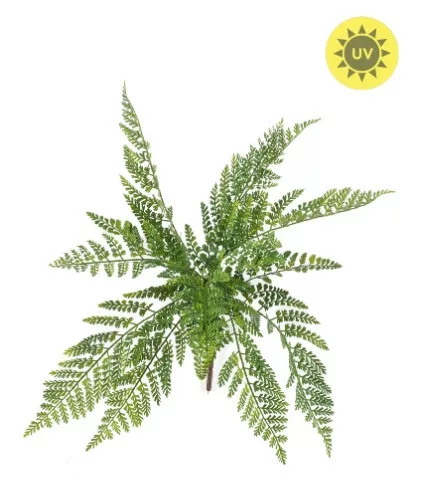 UV-álló élethű aszplénium műpáfrány bokor – 55 cm