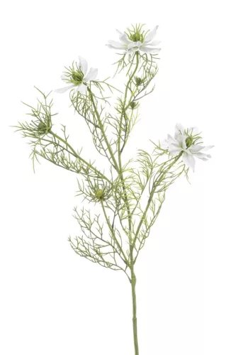 Élethű búzavirág 68 cm - fehér