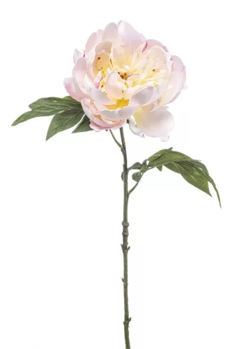 Élethű szálas selyemvirág peonia 55cm -  light pink