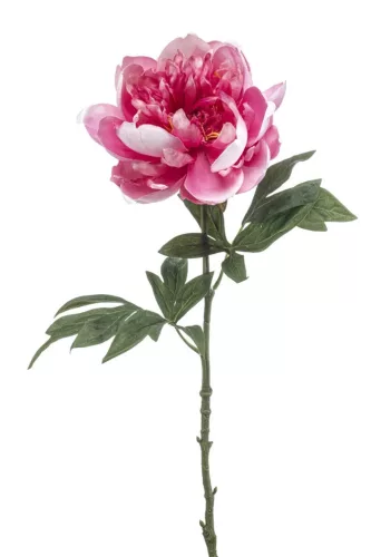 Élethű szálas peonia 55cm - pink