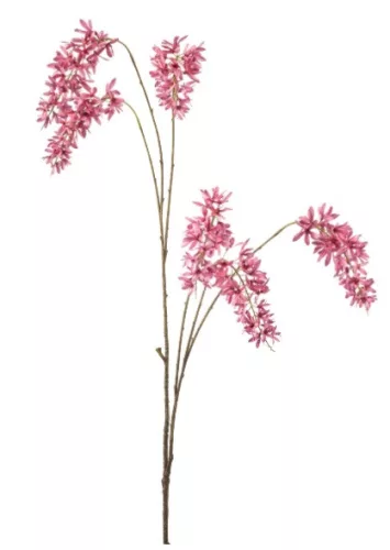 Élethű rózsaszín lilaakác művirág ág 120 cm