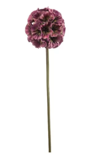 Élethű mű skabióza virágág – fukszia, 66 cm
