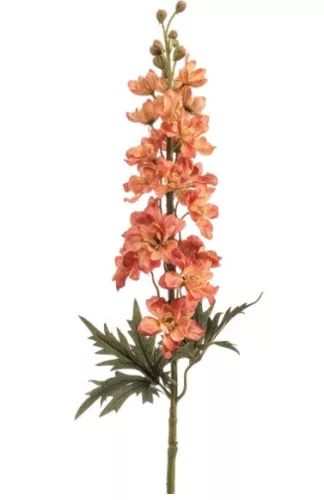 Élethű delphinium (szarkaláb) ág narancs 84 cm