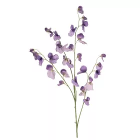 Élethű lila lednek (Lathyrus) művirág ág 113 cm