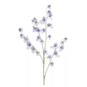 Élethű kék lednek (Lathyrus) művirág ág 113 cm