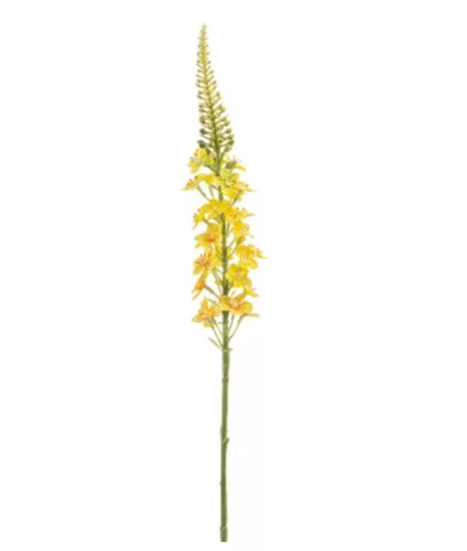 Élethű sárga lizinka (Lysimachia) művirág ág 66 cm