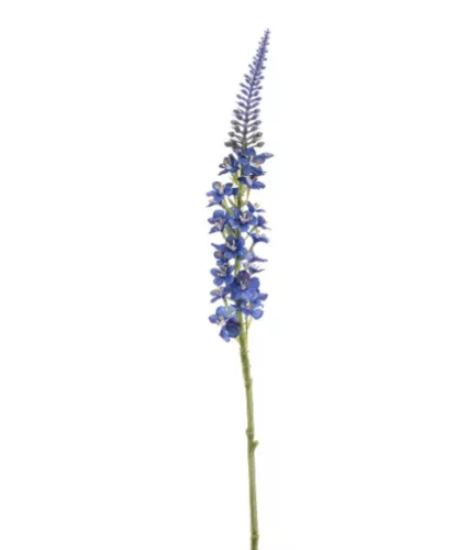 Élethű kék lizinka (Lysimachia) művirág ág 66 cm
