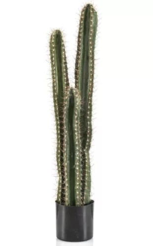 Élethű oszlopos Cereus kaktusz dekor műnövény cserépben 95 cm