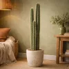 Élethű oszlopos Cereus kaktusz dekor műnövény cserépben 95 cm