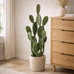 Élethű kaktusz dekor műnövény cserépben 100 cm