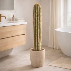   Élethű Pachycereus kaktusz dekor műnövény cserépben 105 cm