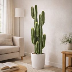   Élethű Euphorbia ingens kaktusz dekor műnövény cserépben 125 cm