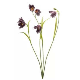  Élethű bordó kockásliliom (Fritillaria) művirág ág 52 cm