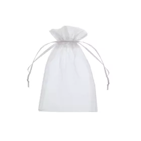 Organza tasak fehér 12db 10x12cm