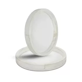 Fa tálca fehér kerek 20cm