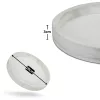 Fa tálca fehér kerek 20cm