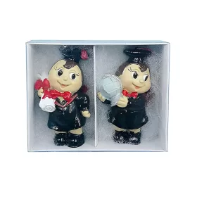 Kerámia katicalány 2db ballagós 5x3x8cm