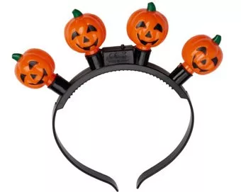 Halloween-i fejpánt töklámpásos