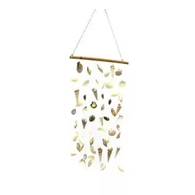 Fali dekoráció kagylóval akasztós 28x3x58cm natúr