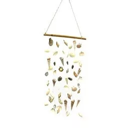 Fali dekoráció kagylóval akasztós 28x3x58cm natúr