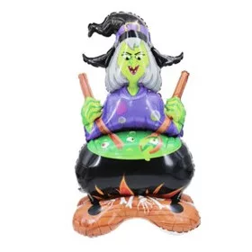 Fólialufi Halloween-es boszorkány mintával