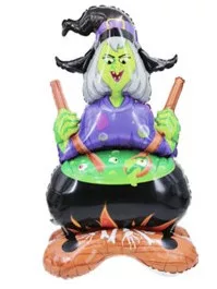 Fólialufi Halloween-es boszorkány mintával