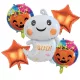 Halloween-es fólia lufi szett 5 részes mosolygó szellemes 