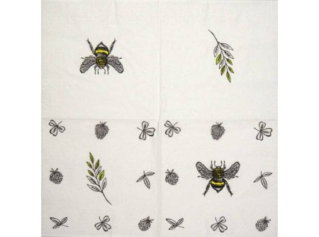 Szalvéta 24x24cm - Méhecske