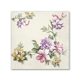   Szalvéta 3R- Elegáns virágfüzér,Vintage hangulat 20db/csom.