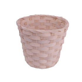 Fehérre mosott bambusz kaspó 13 x 10 cm