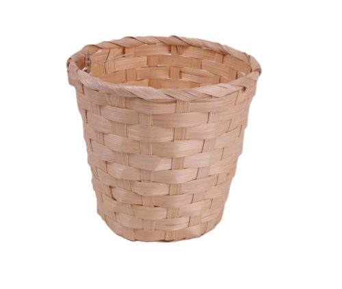 Natúr bambusz kaspó 13 x 10 cm