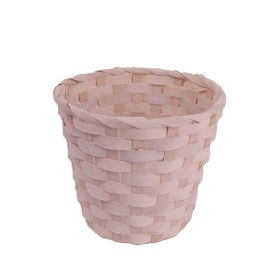 Fehér bambusz kaspó 15 x 13 cm