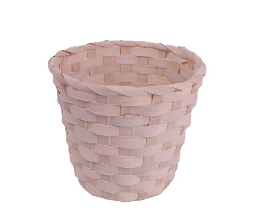 Fehér bambusz kaspó 17 x 15 cm