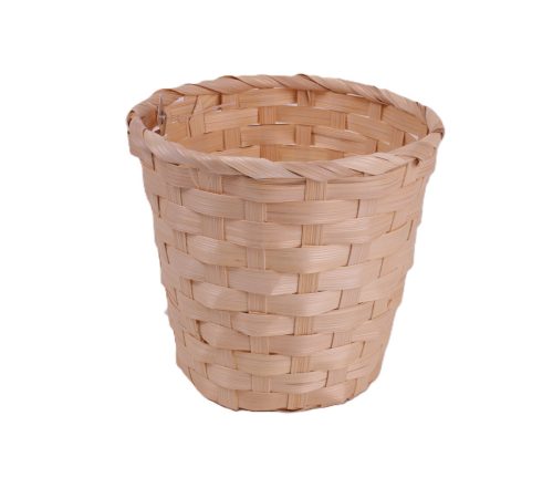 Natúr bambusz kaspó 17 x 15 cm