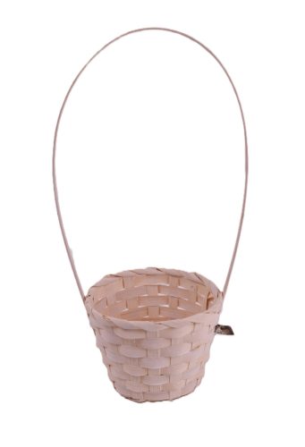 Fehér bambusz kaspó füllel 13 x 34 cm