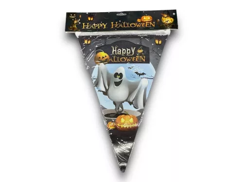 Halloween zászló  28*20cm*10db szellemes
