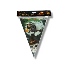 Halloween dekor zászló füzér – Boszorkányos 28x20 cm