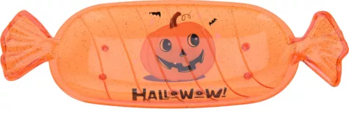 Halloween cukorka tartó tál 35x13cm narancs
