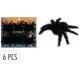 Halloween -Dekor pókok 6db/cs
