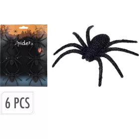 Halloween - Dekor pók  6db/cs