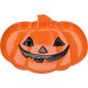 Halloween tök tányér műanyag 