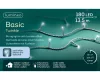 Fényfüzér LED-es (180 LED) hideg fehér fénnyel 1350 cm kültéri/beltéri fehér